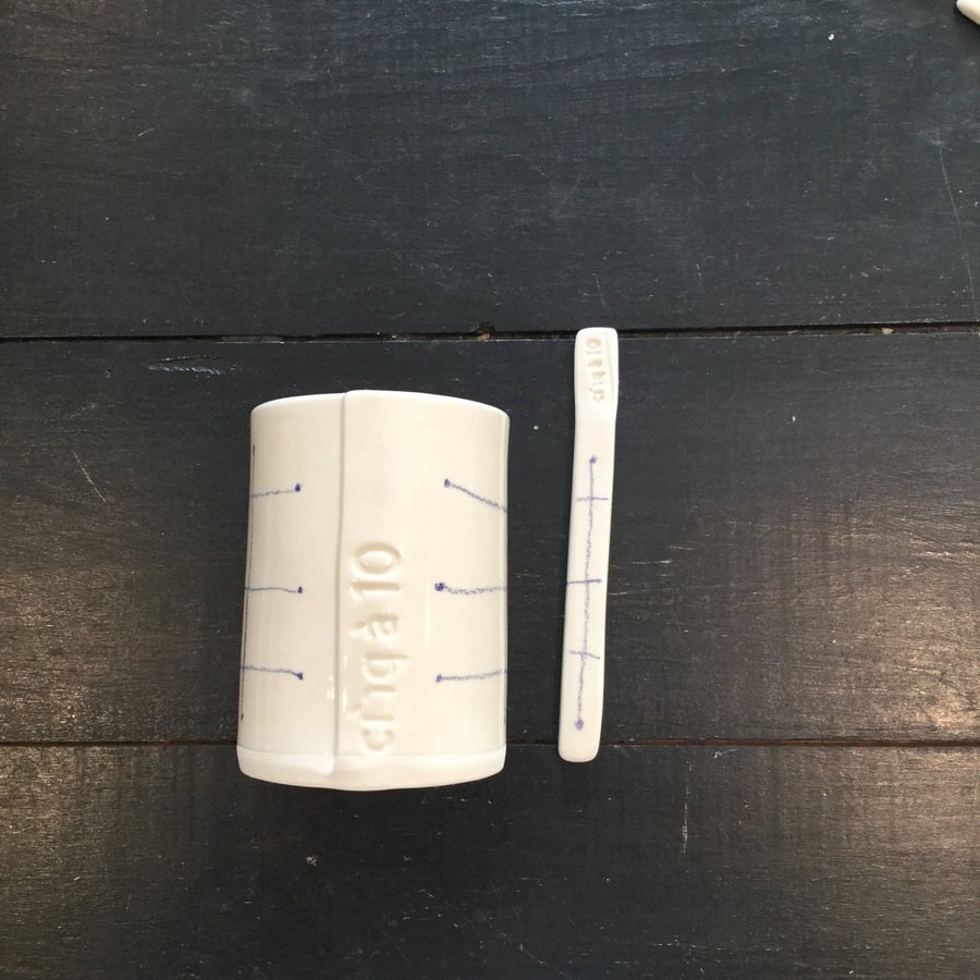 Image of la TRÈS GRANDE TASSE à carreaux