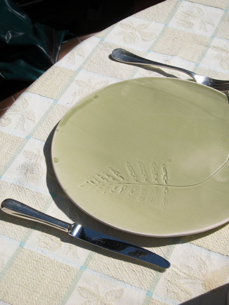 Image of les ASSIETTES à impressions végétales