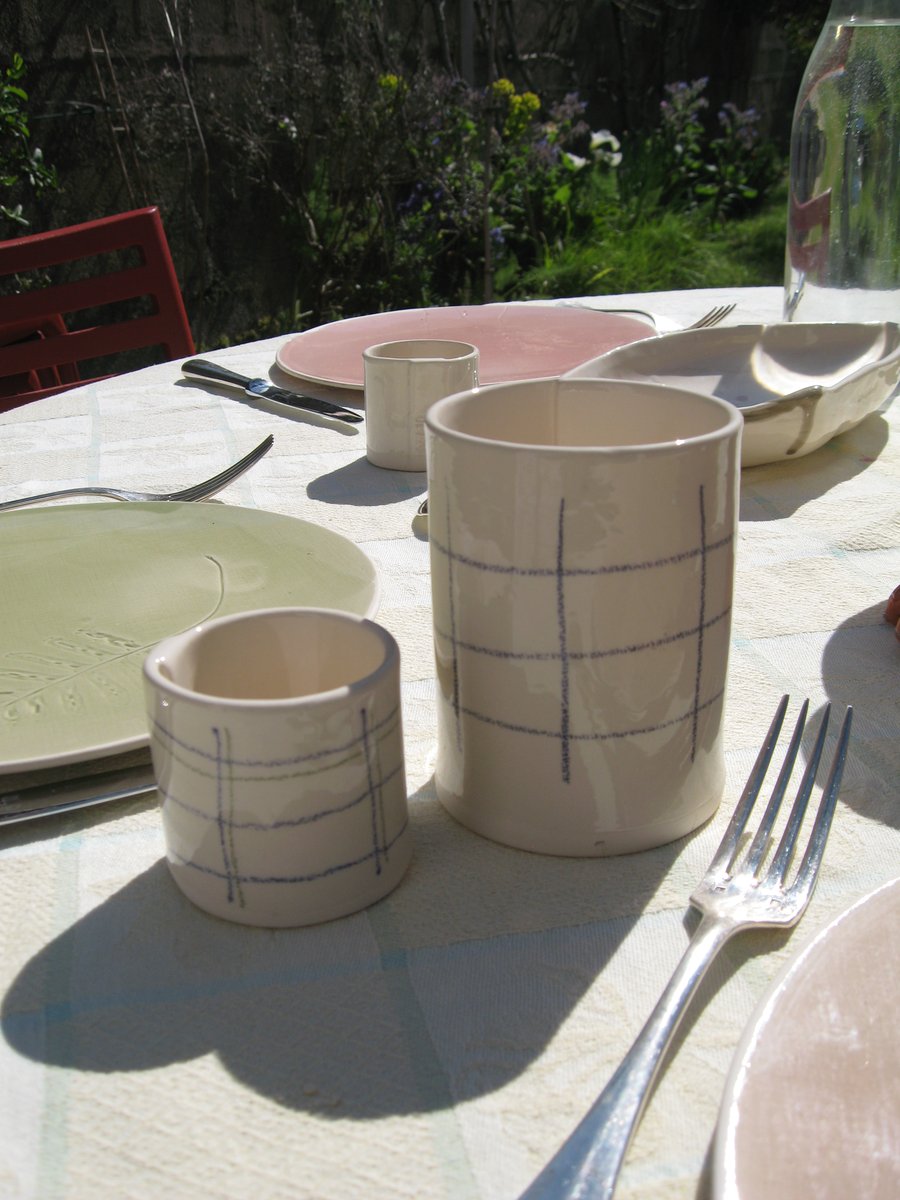 Image of la TRÈS GRANDE TASSE à carreaux
