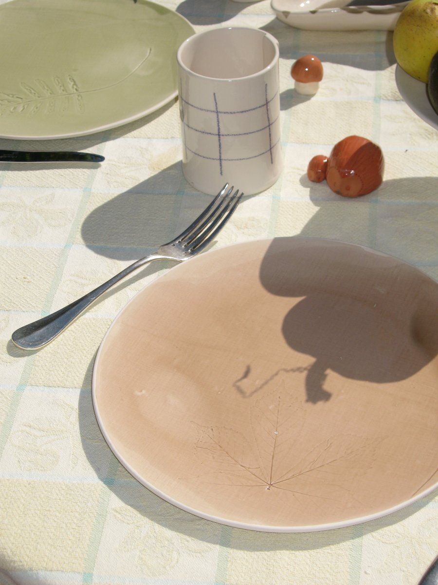 Image of les ASSIETTES à impressions végétales